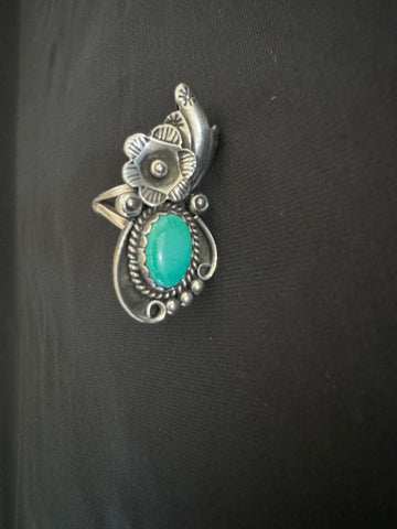 Vintage Turquoise Decorative Flower