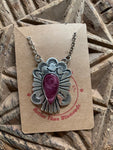 Purple Spiny Oyster Shell Necklace