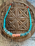 Turquoise and Shell Necklace