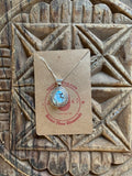 Golden Hills Turquoise Pendant on Sterling Silver Chain