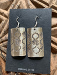 Navajo Mountain Design Sterling Silver Earrings