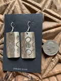 Navajo Mountain Design Sterling Silver Earrings