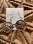 Hopi Brother Bear Sterling Silver Earrings