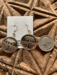 Hopi Brother Bear Sterling Silver Earrings