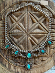 Vintage Elegant Turquoise on Navajo Bead Necklace