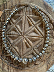 Decorative Navajo Pearl Sterling Silver Necklace