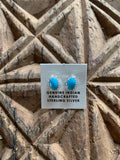 Oval Turquoise Stud Earrings