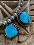 Vintage Turquoise Stones Dangling on Navajo Pearls