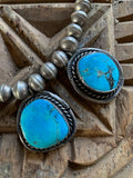 Vintage Turquoise Stones Dangling on Navajo Pearls