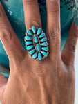 Turquoise Cluster Ring