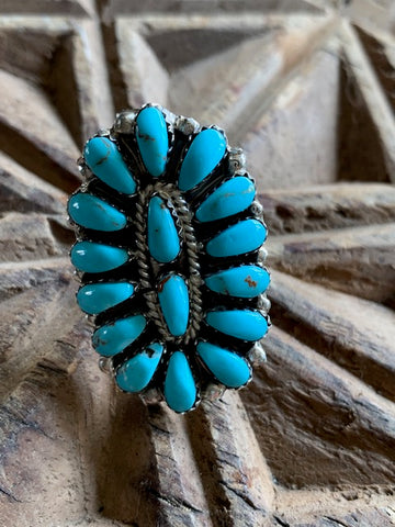 Turquoise Cluster Ring