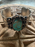 Nickel Silver Turquoise Bracelet