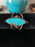 Vintage Huge Oval Turquoise Bracelet