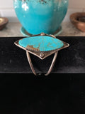 Vintage Huge Oval Turquoise Bracelet