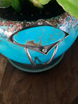 Vintage Huge Oval Turquoise Bracelet