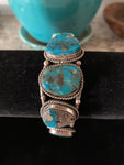 Vintage 5 Turquoise Stone Bracelet