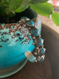 Vintage Rare Bisbee Turquoise Sterling Silver Bracelet