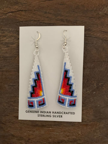 Colorful Native American Beaded Earrings