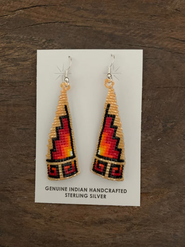 Colorful Native American Beaded Earrings