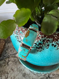 Vintage 3 Turquoise Sterling Silver Bracelet