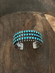 Turquoise Junky Sterling Silver Bracelet