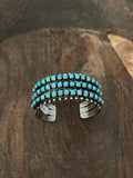 Turquoise Junky Sterling Silver Bracelet