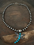 Navajo Pearls Oxidized 20" Long (Pendant Not Included)