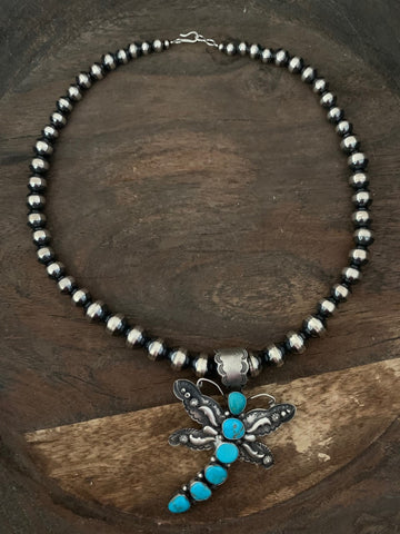 Navajo Pearls Oxidized 20" Long (Pendant Not Included)