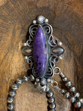 Purple Charoite Pendant (Necklace Not Included)