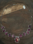 Gorgeous Purple Spiny Oyster Shell Lariat Necklace