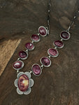 Gorgeous Purple Spiny Oyster Shell Lariat Necklace