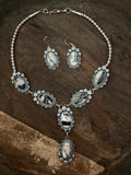 Gorgeous White Buffalo Lariat Necklace