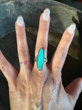 Vintage Oblong Turquoise Ring