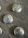 Vintage Native American Design Stamped Button Covers