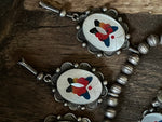 Vintage Butterflies on My Neck Zuni Inlay Necklace Set