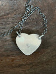 I Heart You Turquoise Pendant on a Sterling Silver Chain