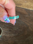 Vintage Matching Crushed Turquoise Stacker and Ring