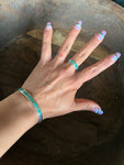 Vintage Matching Crushed Turquoise Stacker and Ring