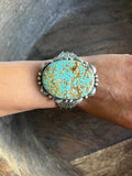 Huge Number 8 Turquoise Webbed Bracelet