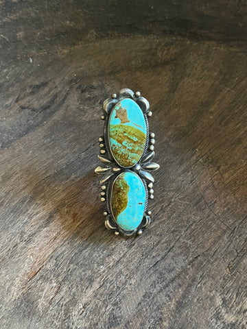 Double Royston Turquoise Ring