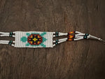 Beaded Multi-Colored Turtle Design Bracelet