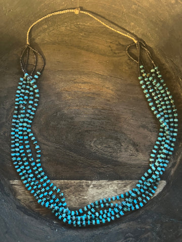 Turquoise 5 Strand Necklace by Santa Clara