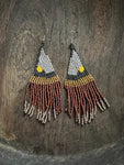 Desert Sunset Beaded Hawaiian Earrings