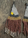 Desert Sunset Beaded Hawaiian Earrings